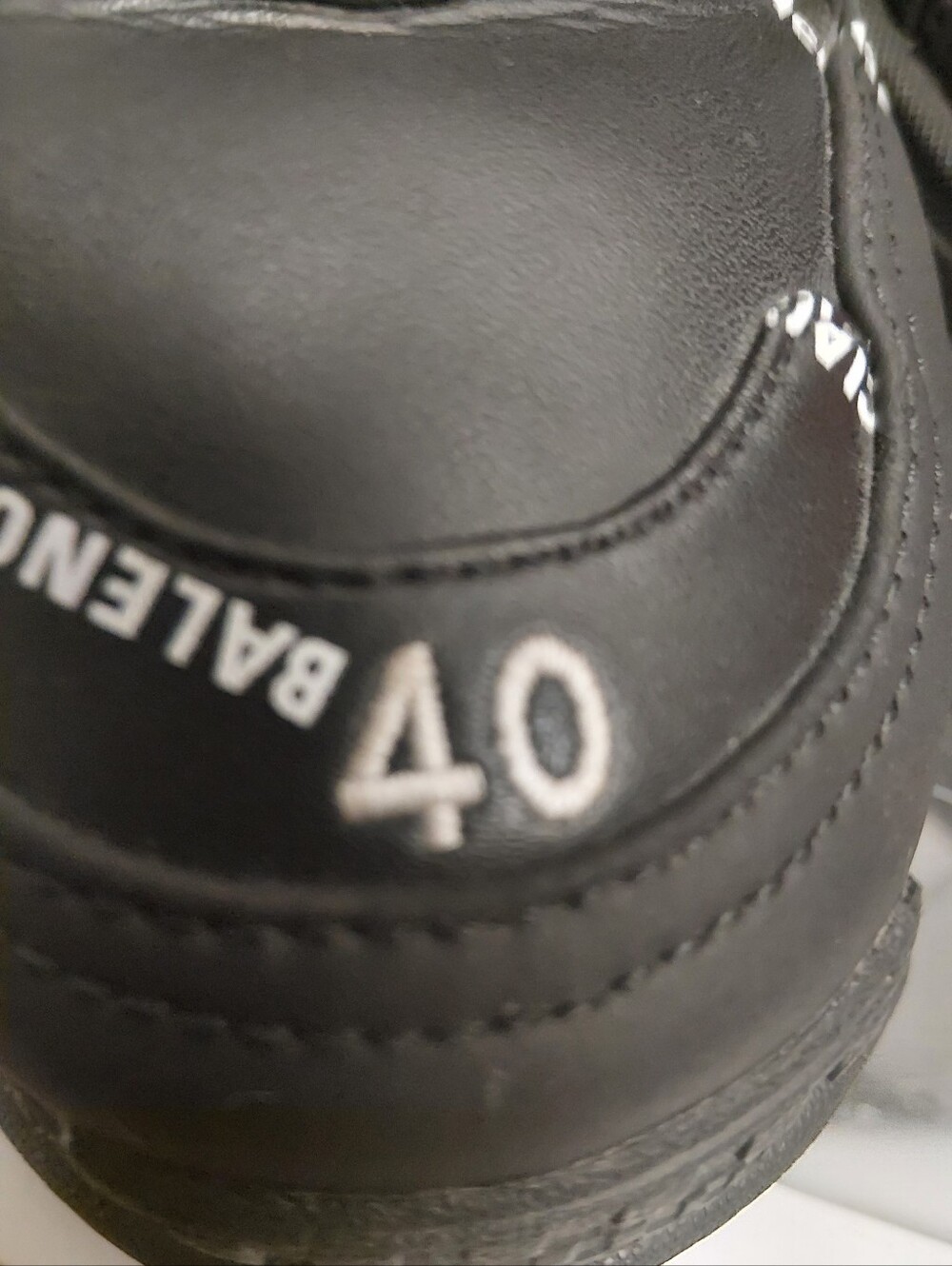 Balenciaga Black Triple S Lace-Up allover Logo Sneakers(Yes Their Real!!!) - Picture 12 of 16